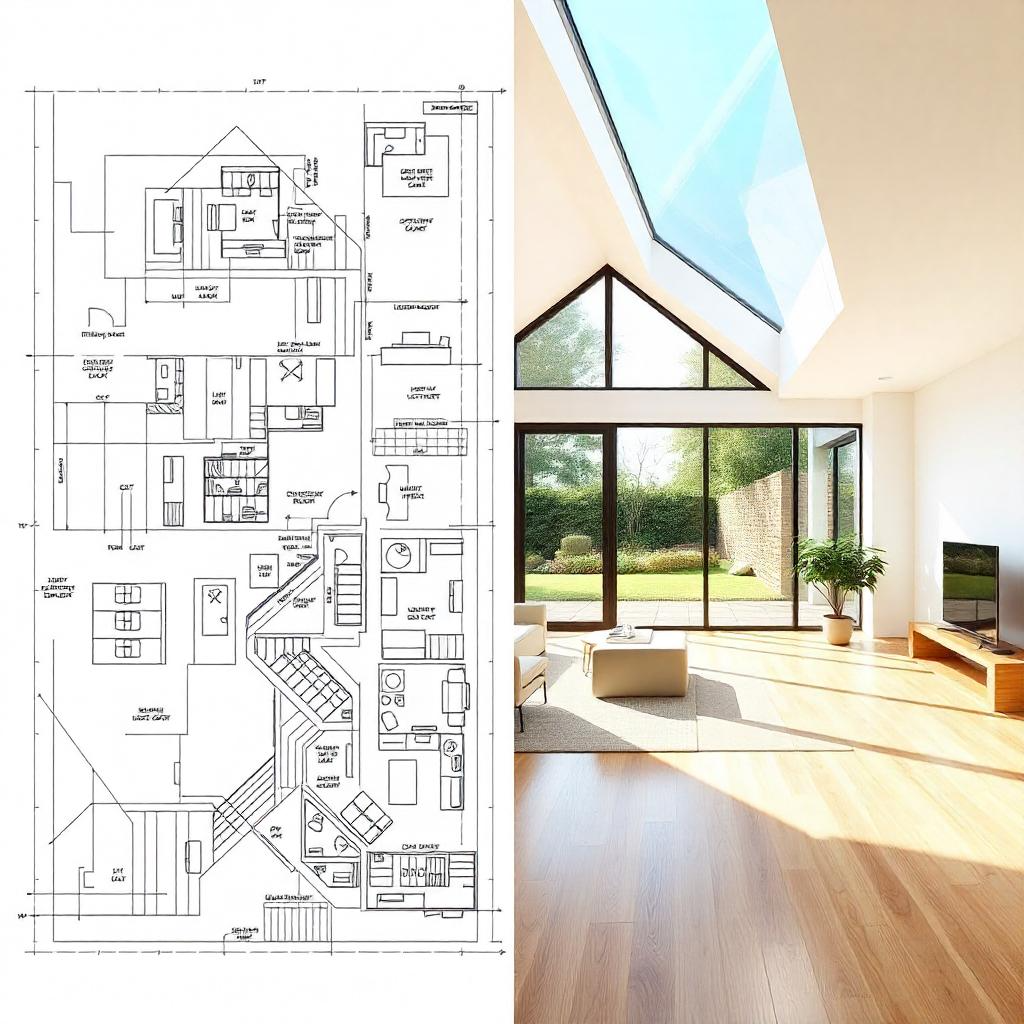 2d and 3d design with interior